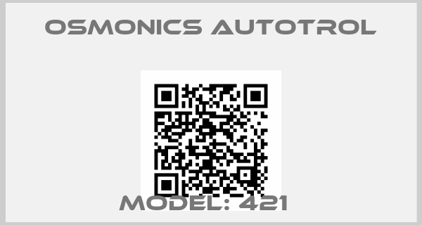OSMONICS Autotrol-MODEL: 421  