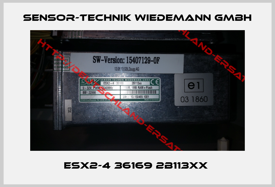 Sensor-Technik Wiedemann GMBH-ESX2-4 36169 2B113xx 