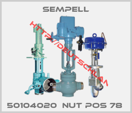 Sempell-50104020  NUT POS 78 