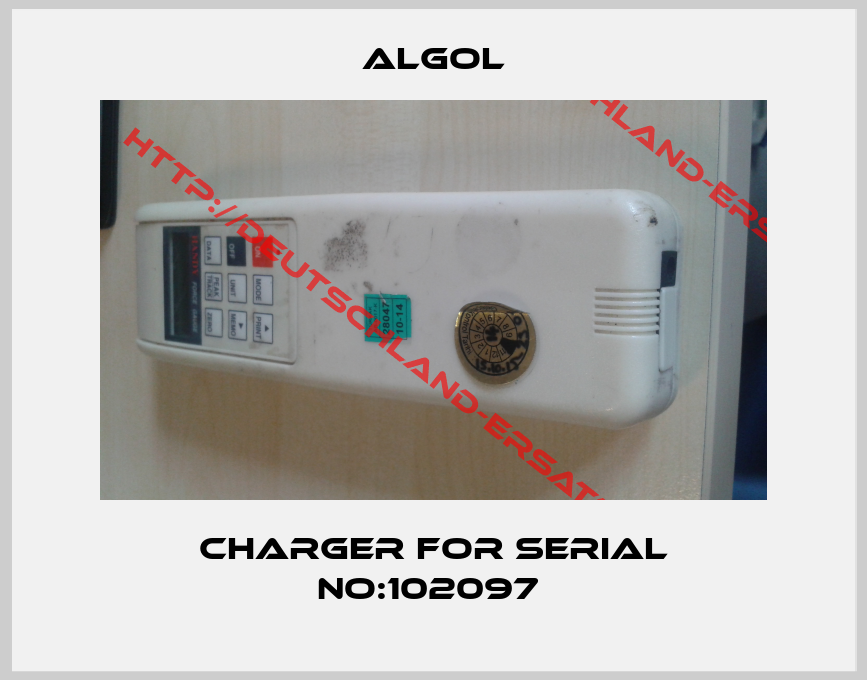 ALGOL-CHARGER FOR SERIAL NO:102097 