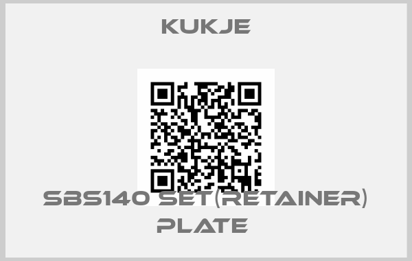 Kukje-SBS140 SET(RETAINER) PLATE 