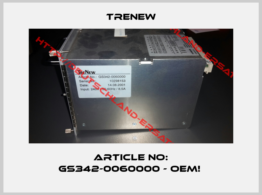 TreNew-ARTICLE No: GS342-0060000 - OEM! 