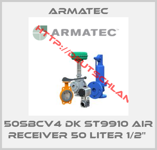 Armatec-50SBCV4 DK ST9910 AIR RECEIVER 50 LITER 1/2" 