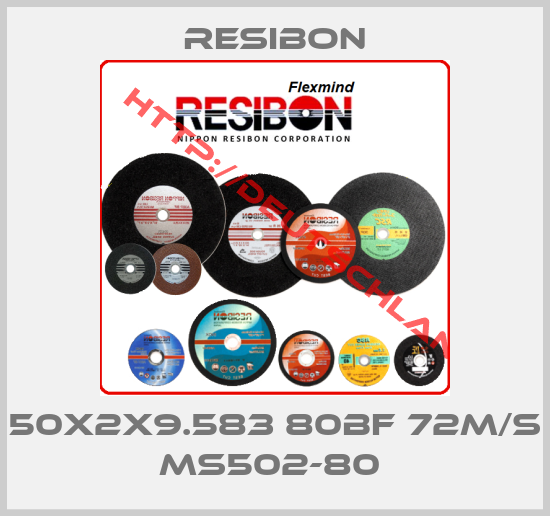 Resibon-50X2X9.583 80BF 72M/S MS502-80 