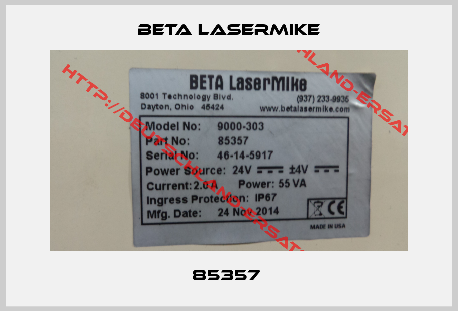 Beta LaserMike-85357 