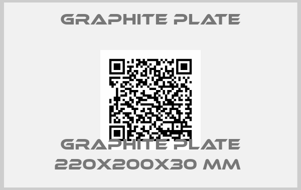 Graphite Plate-Graphite Plate 220X200X30 MM 