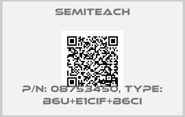 Semiteach-P/N: 08753450, Type: B6U+E1CIF+B6CI