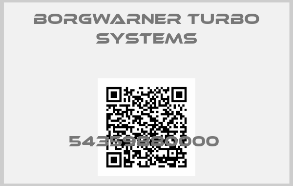 Borgwarner turbo systems-54359880000 
