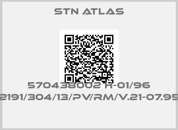 Stn Atlas-570438002 H-01/96 2191/304/13/PV/RM/V.21-07.95 