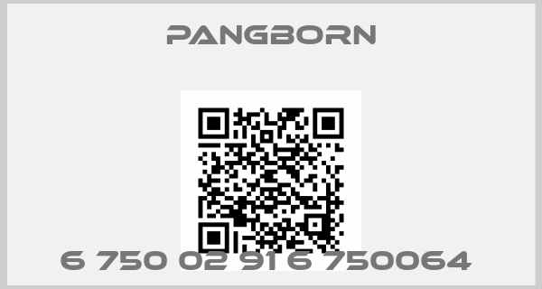 Pangborn-6 750 02 91 6 750064 