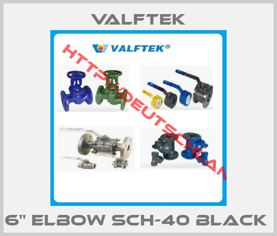Valftek-6" ELBOW SCH-40 BLACK 
