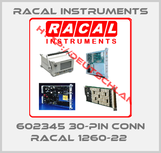 RACAL INSTRUMENTS-602345 30-PIN CONN RACAL 1260-22 