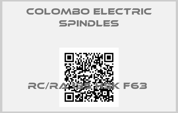 Colombo Electric Spindles-RC/RA 135 HSK F63 