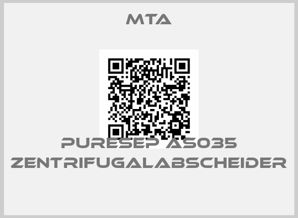 MTA-PureSep AS035 Zentrifugalabscheider 