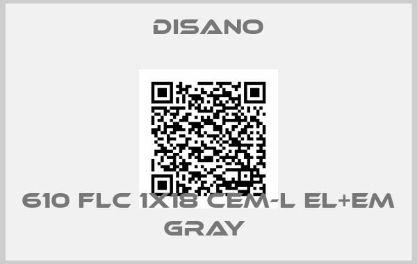 Disano-610 FLC 1X18 CEM-L EL+EM GRAY 
