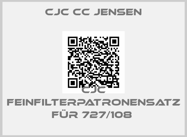 cjc cc jensen-CJC Feinfilterpatronensatz für 727/108 