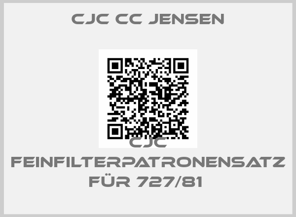 cjc cc jensen-CJC Feinfilterpatronensatz für 727/81 