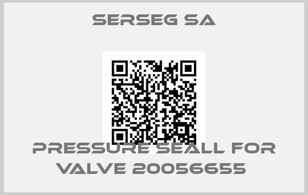 Serseg SA-pressure seall for valve 20056655 