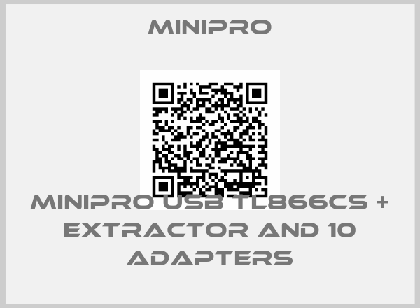 Minipro-MiniPro USB TL866CS + extractor and 10 adapters