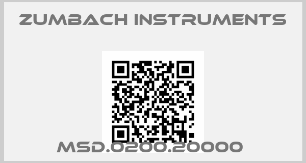 ZUMBACH instruments-MSD.0200.20000 