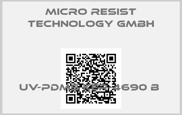 micro resist technology GmbH-UV-PDMS KER-4690 B 