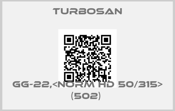 Turbosan-GG-22,<NORM HD 50/315> (502) 