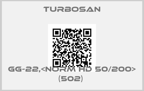 Turbosan-GG-22,<NORM HD 50/200> (502) 
