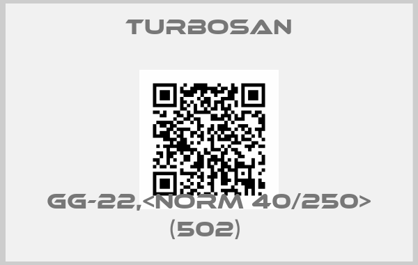 Turbosan-GG-22,<NORM 40/250> (502) 