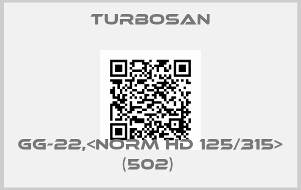 Turbosan-GG-22,<NORM HD 125/315> (502) 