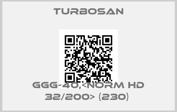 Turbosan-GGG-40,<NORM HD 32/200> (230) 