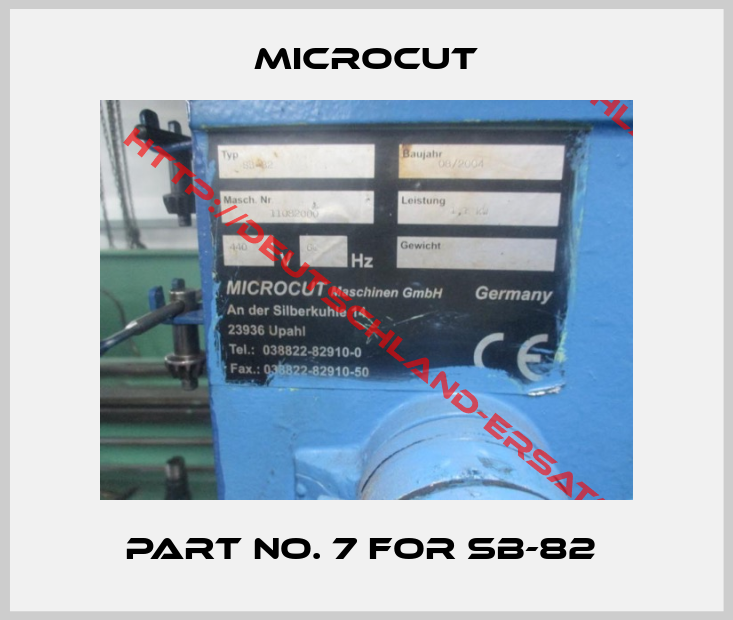 Microcut-Part No. 7 For SB-82 