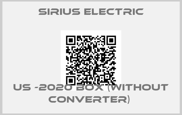 Sirius Electric-US -2020 BOX (without converter) 