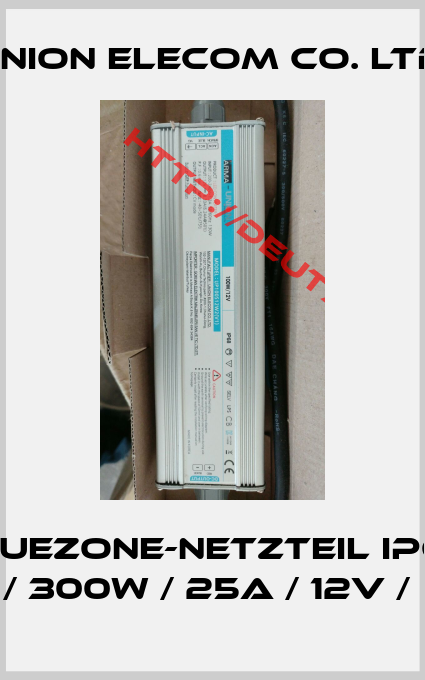 UNION ELECOM CO. LTD.-bluezone-Netzteil IP68 / 300W / 25A / 12V / 