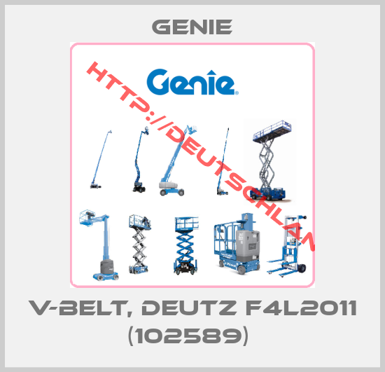 Genie-V-BELT, DEUTZ F4L2011 (102589) 