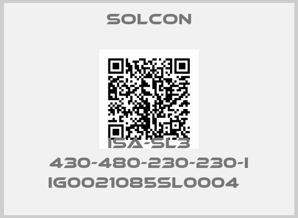 SOLCON-ISA-SL3 430-480-230-230-I IG0021085SL0004  