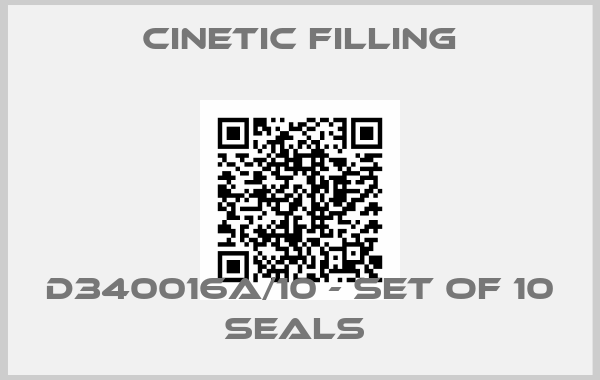Cinetic Filling-D340016A/10 - Set of 10 seals 
