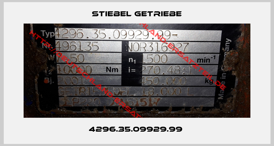 Stiebel Getriebe-4296.35.09929.99 