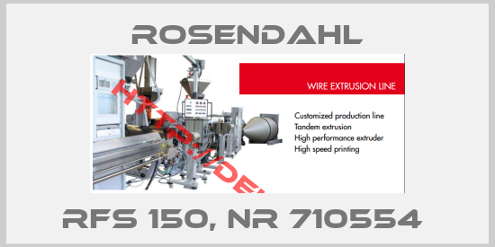 ROSENDAHL-RFS 150, Nr 710554 