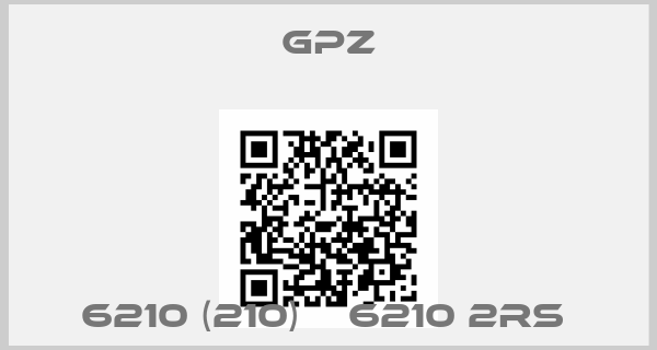 GPZ-6210 (210)    6210 2rs 