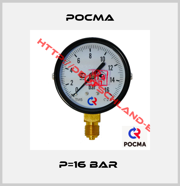 Pocma-P=16 bar 