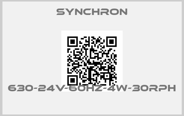 SYNCHRON-630-24V-60HZ-4W-30RPH 