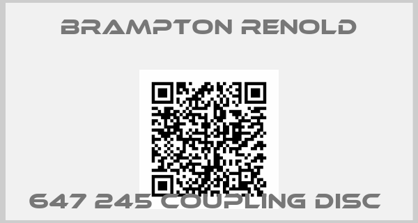 Brampton Renold-647 245 COUPLING DISC 