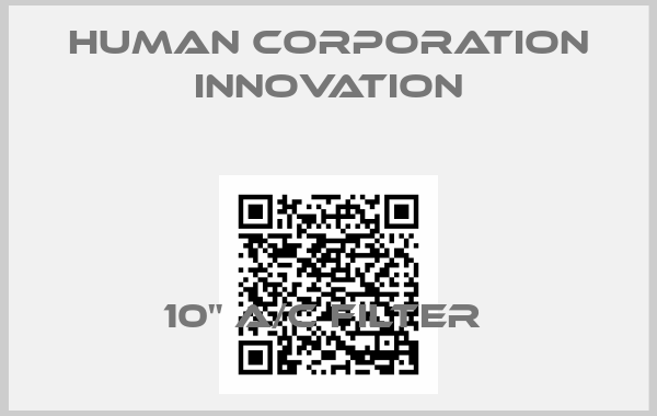 Human Corporation innovation-10" A/C FILTER 