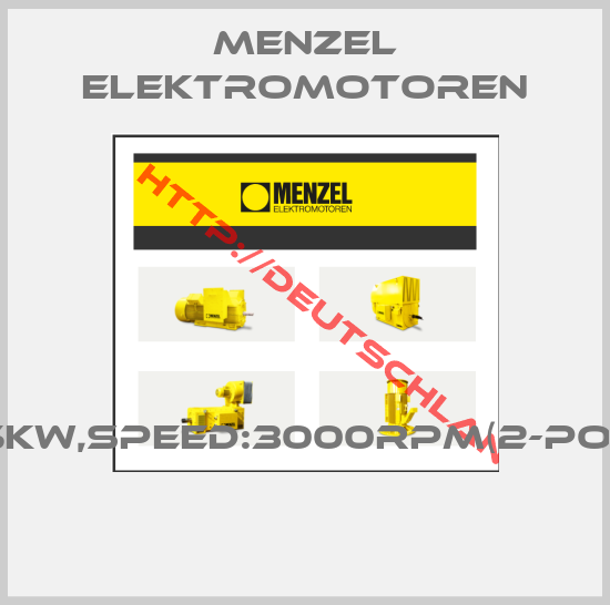 MENZEL Elektromotoren-7.5KW,SPEED:3000RPM(2-POLE 