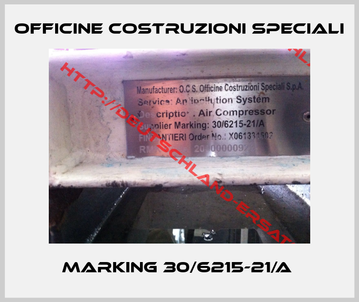 Officine Costruzioni Speciali-Marking 30/6215-21/A 