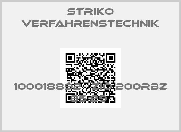 STRIKO Verfahrenstechnik-100018892   ZIO 200RBZ 85 29 