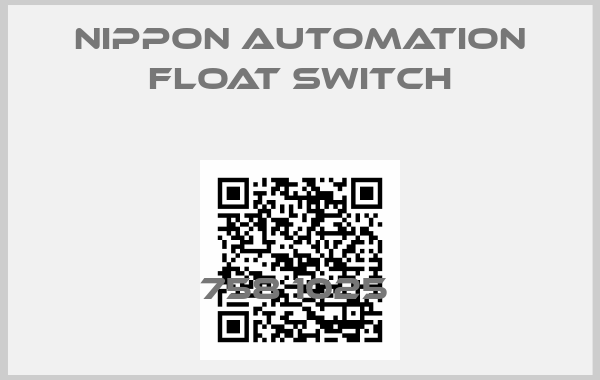 NIPPON AUTOMATION FLOAT SWITCH-758 1025 
