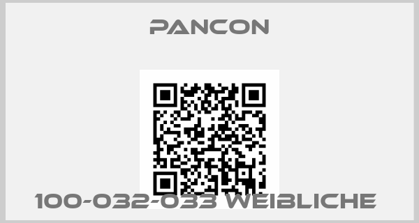 Pancon-100-032-033 WEIBLICHE 