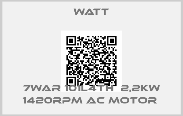 Watt-7WAR 101L4TH  2,2KW 1420RPM AC MOTOR 