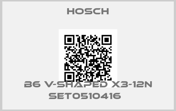 Hosch-B6 V-shaped X3-12N SET0510416  